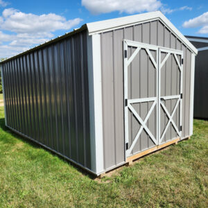 10x16 Metal utility shed
